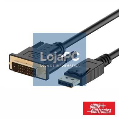 Cabo Displayport Macho / DVI-D Dual link Macho 5m ALPHA