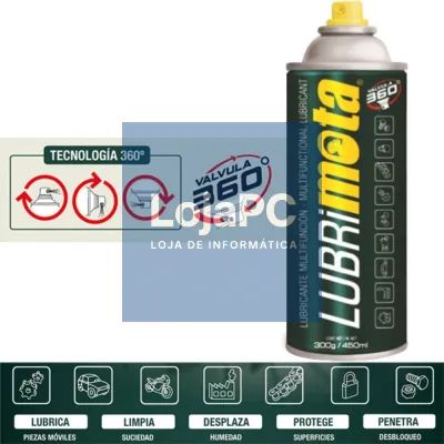 Spray Lubrificante Multifunções 450ml MOTA