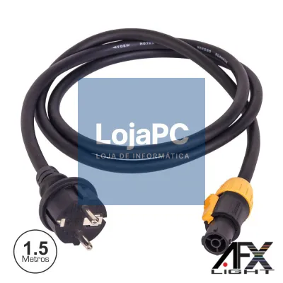 CABO ALIMENTAÇÃO POWERCON 1.5M AFXLIGHT