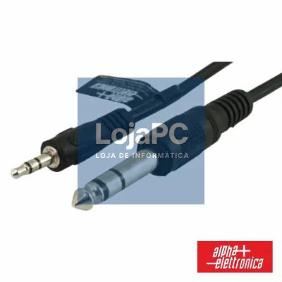 Cabo Jack 3.5mm Macho St / Jack 6.35mm Macho St 1.5M ALPHA