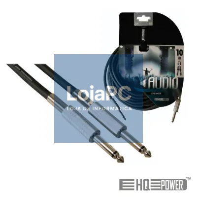 CABO JACK 6.35MM MACHO / MACHO 10M MN HQ POWER