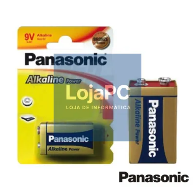 PILHA ALCALINA 9V/6LR61 BLISTER PANASONIC