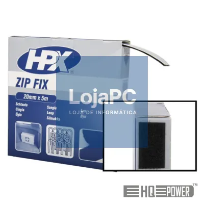 CINTA DE VELCRO C/ LAÇOS HPX 20MMx5M HQ POWER