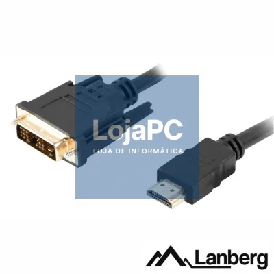 Cabo HDMI Macho / DVI-D Single Link Macho 3m LANBERG