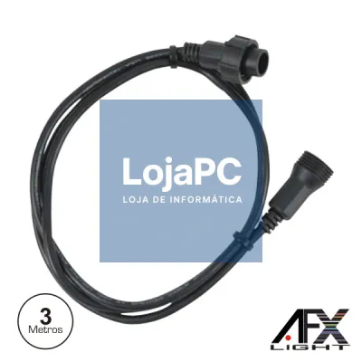 CABO DMX E ALIMENTAÇÃO P/ PROJETOR 3M IP65 AFXLIGHT