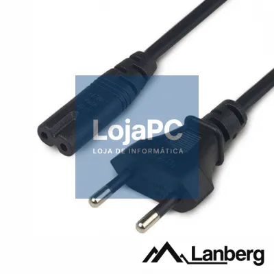Cabo Alimentação AC Plano / Tipo 8 IEC C7 1.8m LANBERG