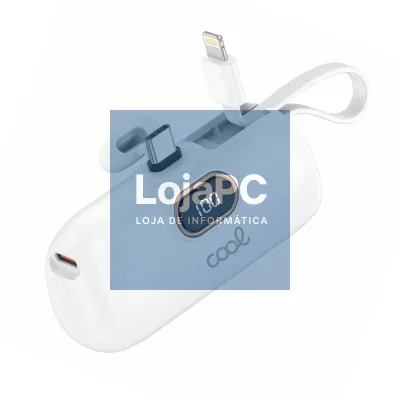 External Battery Power Bank 5000 mAh COOL Capsule White