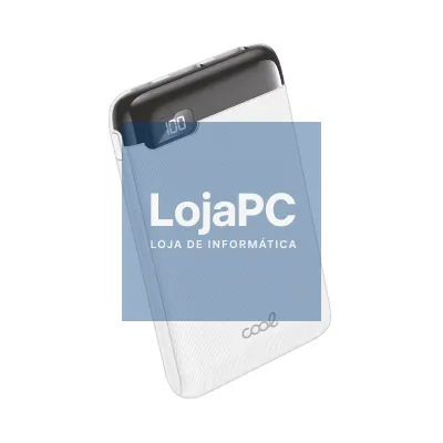 External Battery Power Bank 5000 mAh Display COOL 10W White