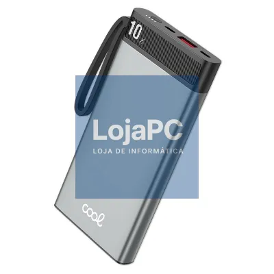 External Battery Universal Power Bank 10.000 mAh COOL (3A / 20W PD) Silver