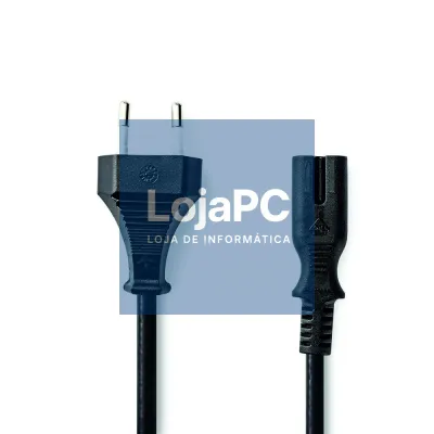 Cabo Alimentação AC Plano / Tipo 8 IEC C7 2m