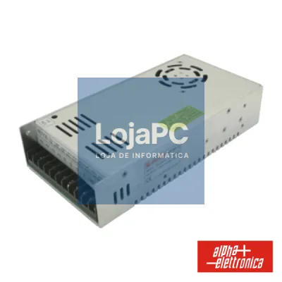 FONTE DE ALIMENTAÇÃO INDUSTRIAL 12V 300W 24A C/ PFC ALPHA