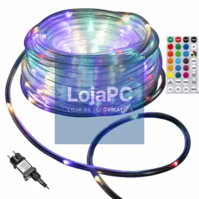 Luzes de Natal em Tubo 300 LED 6W RGB 5mm IP44