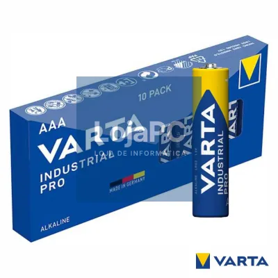 Pilha Alcalina LR03/AAA 1.5V 10x Industrial VARTA