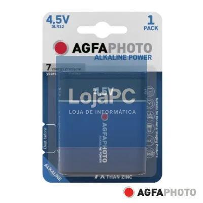 Pilha Alcalina 3LR12/4.5V 4.5V 1x Blister POWER AGFAPHOTO