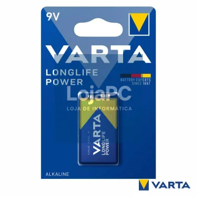 Pilha Alcalina 9V/6LP3146 Longlife Energy VARTA
