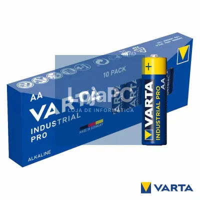 Pilha Alcalina LR6/AA 1.5V 10x Industrial VARTA