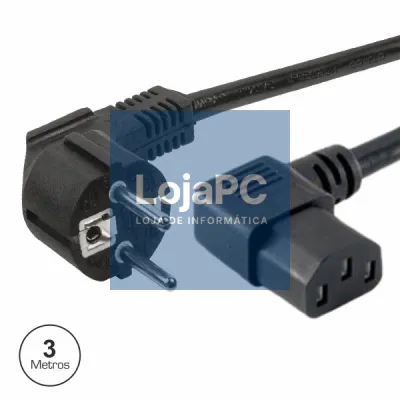 CABO ALIMENTAÇÃO SCHUKO MACHO 3P / IEC C13 FÊMEA 3M EDH