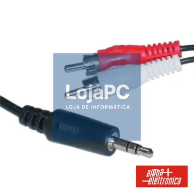 CABO JACK 3.5MM MACHO ST / 2-RCA MACHO 2.5M