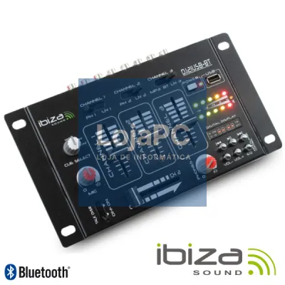 MESA DE MISTURA 4 CANAIS 7 ENTRADAS USB/BT IBIZA