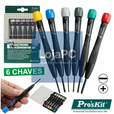 CONJUNTO DE 6 CHAVES DE PRECISÃO PROSKIT