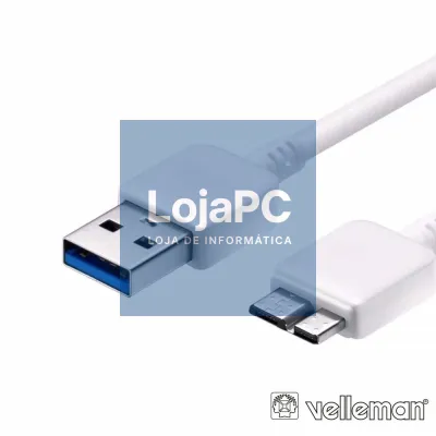 Cabo USB-A 3.0 Macho / Micro USB-B Macho 1m VELLEMAN