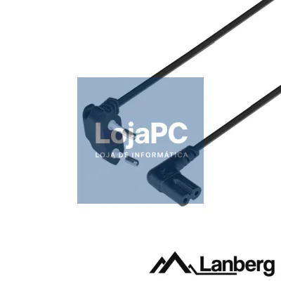 Cabo Alimentação IEC C7 90º Tipo 8 3m LANBERG