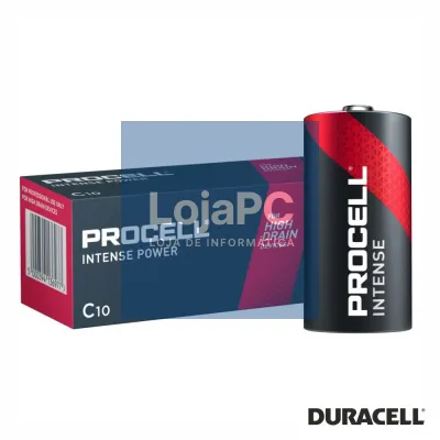 Pilha Alcalina  LR14/C 1.5V MX1400 10X Intense Power PROCELL