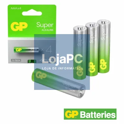 Pilha Ultra Alcalina LR03/AAA 1.5V 4x Blister GP