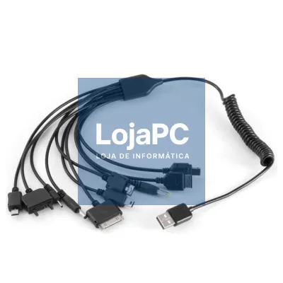 CABO USB-A 2.0 MACHO / 10EM1 MICRO USB-B + 9 FICHAS DC