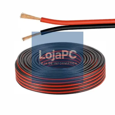Cabo Coluna 2x1.00mm Preto/Vermelho
