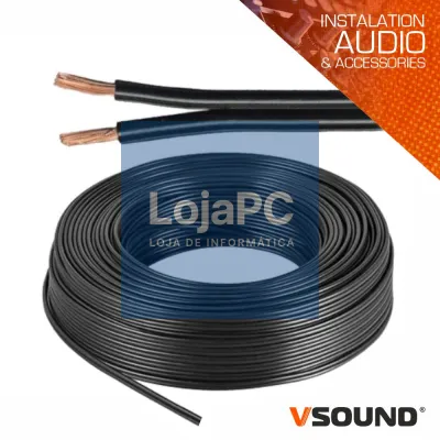 Cabo Coluna 2x4.00mm Preto Paralelo VSOUND