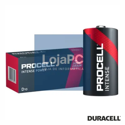 Pilha Alcalina  LR20/D 1.5V MX1300 10X Intense Power PROCELL