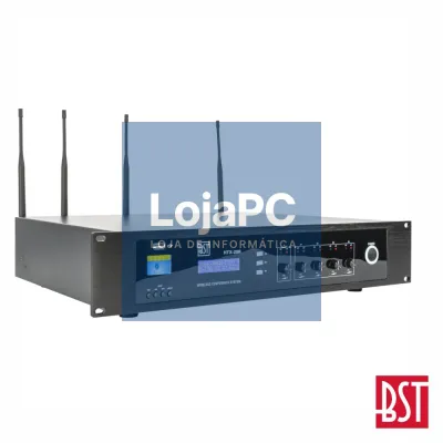 Sistema de Conferência Profissional UHF C/ Gravação USB BST