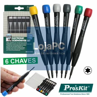 CONJUNTO DE 6 CHAVES DE PRECISÃO PROSKIT