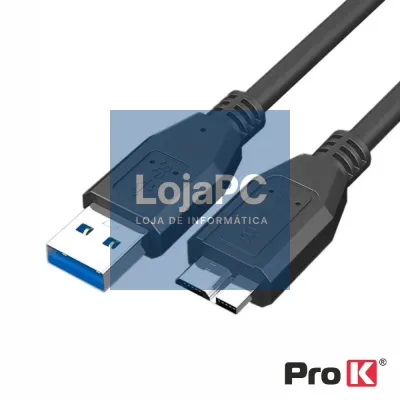 CABO USB-A 3.0 MACHO / MICRO USB-B MACHO 1.8M PROK