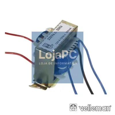 TRANSFORMADOR 7.2VA 2X12V VELLEMAN