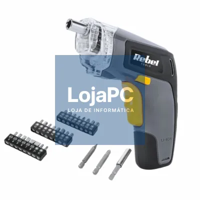 Aparafusadora Elétrica S/ Fios 27 Bits LED