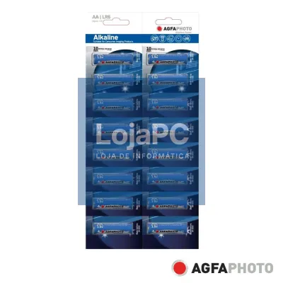 Pilha Alcalina LR6/AA 1.5V 16x Blister POWER AGFAPHOTO
