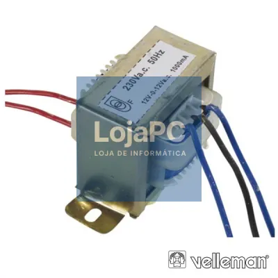 TRANSFORMADOR 24VA 2X12V VELLEMAN