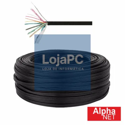 Cabo Áudio/Vídeo HDMI Ø7.3mm Preto ALPHANET