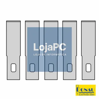 CONJUNTO 5 LÂMINAS PRECISÃO RETAS P/ X-ATO MS13 DONAU