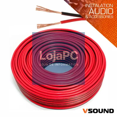 Cabo Coluna 2x1.50mm Preto/Vermelho Paralelo VSOUND