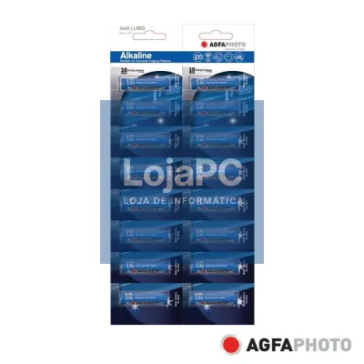 Pilha Alcalina LR03/AAA 1.5V 16x Blister POWER AGFAPHOTO