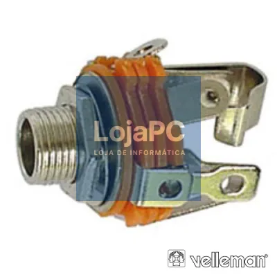 FICHA JACK 6.35MM FÊMEA ST P/ CHASIS