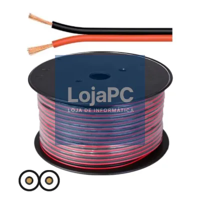 CABO COLUNA 2x0.35MM PRETO/VERMELHO