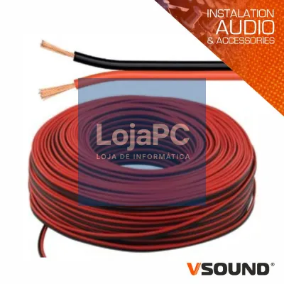Cabo Coluna 2x1.50mm Preto/Vermelho Paralelo VSOUND