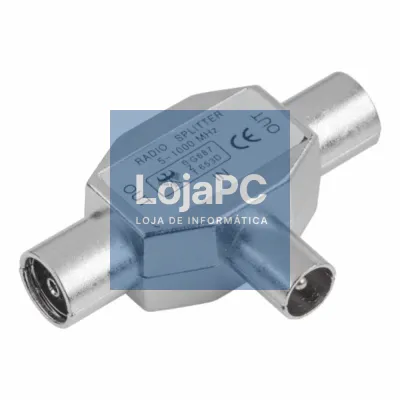 FICHA COAXIAL TRIPLA 2 MACHOS / 1 FÊMEA