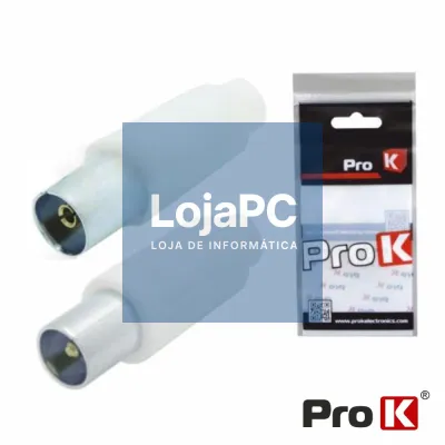 Conjunto 2 Fichas Coaxiais Macho/Fêmea 9.5mm PROK