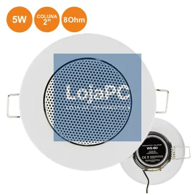 COLUNA DE TECTO 8 OHM 2" 50MM 5W BRANCA