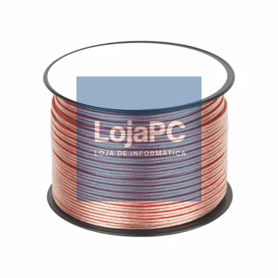 Cabo Coluna 2x1.0mm Transparente